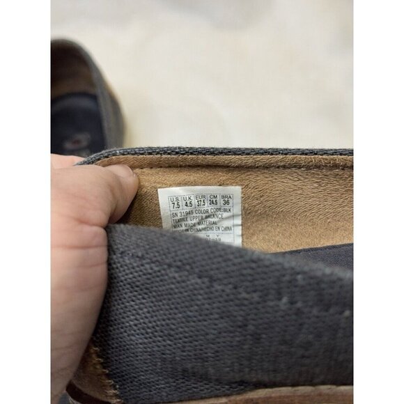 BOBS from SKECHERS Womens Memory Foam Gray Canvas Loafers Shoes Slip On Sz 7.5 - Picture 8 of 10